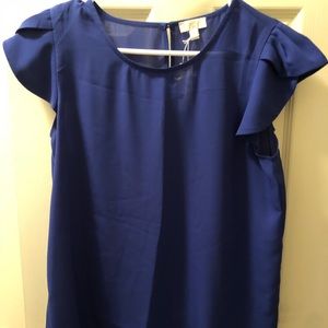 Royal blue top